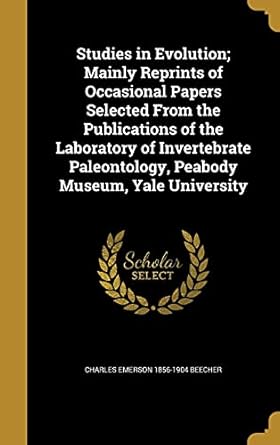 studies in evolution mainly reprints of occasional papers selected from the publications of the laboratory of