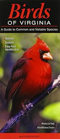 birds of virginia a guide to common and notable species 1st edition middleton evans 0982885687, 978-0982885680
