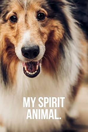 my spirit animal shetland sheepdog journal 1st edition golding notebooks 1980743681, 978-1980743682