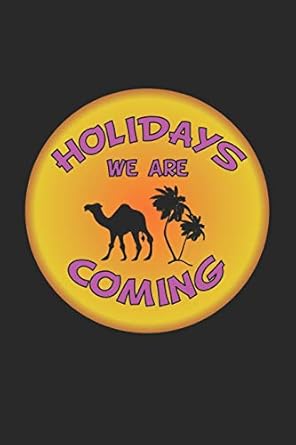 holidays we are coming notebook journal gift idea for holiday and travel fans checkered 6x9 120 pages 1st