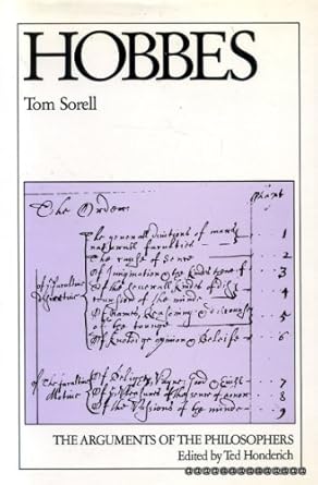 hobbes 1st edition tom sorell 0710098456, 978-0710098450