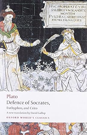 defence of socrates euthyphro crito 1st edition plato ,david gallop 0199540500, 978-0199540501