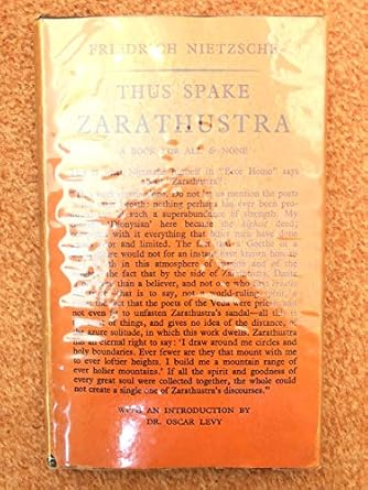 thus spake zarathustra 1st edition friedrich nietzsche 0041920198, 978-0041920192