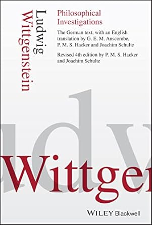 philosophical investigations 1st edition ludwig wittgenstein ,p m s hacker ,joachim schulte 1405159286,