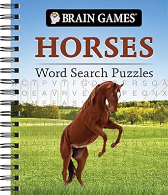 brain games horses word search puzzles 1st edition publications international ltd ,brain games 1639382933,