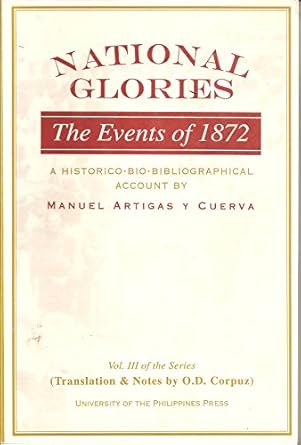 the events of 1872 a historico bio bibliographical account 1st edition manuel artigas y cuerva 9715420982,