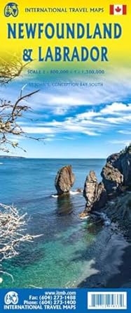 newfoundland and labrador travel reference map 1st edition itmb publishing ltd 177129583x, 978-1771295833