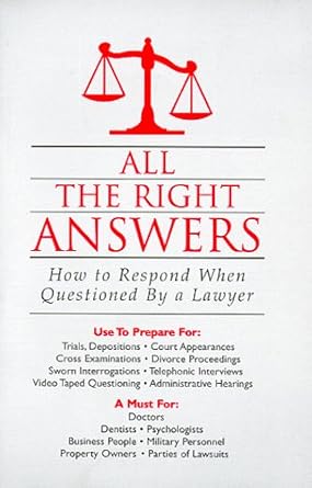 all the right answers 1st edition laymen press 0966335708, 978-0966335705