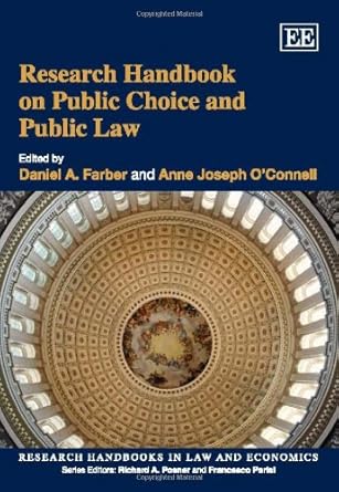 research handbook on public choice and public law 1st edition daniel a farber ,anne joseph o'connell