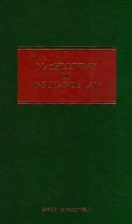 macgillivray on insurance law 1st edition evan james macgillivray 184703053x, 978-1847030535
