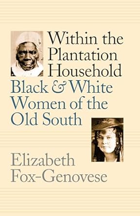 within the plantation household black and white women of the old south 1st edition elizabeth fox genovese