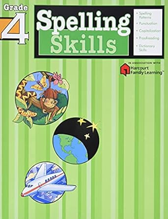 spelling skills grade 4 1st edition flash kids editors 1411403851, 978-1411403857