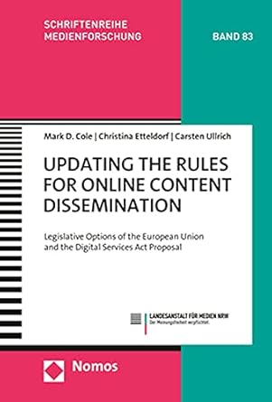 updating the rules for online content dissemination legislative options of the european union and the digital