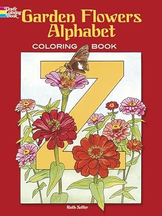 garden flowers alphabet coloring book 1st edition ruth soffer 0486435954, 978-0486435954