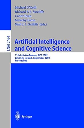 artificial intelligence and cognitive science 13th irish international conference aics 2002 limerick ireland