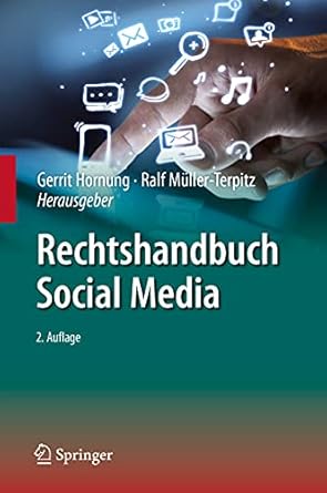 rechtshandbuch social media 1st edition gerrit hornung ,ralf muller terpitz 3662594498, 978-3662594490