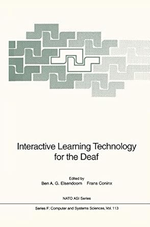 interactive learning technology for the deaf 1st edition ben a g elsendoorn ,frans coninx ,a brekelmans