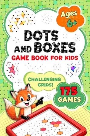 Dots And Boxes Game Book For Kids 175 Challenging Pencil And Paper Games For 2 Players Travel Camping And Summer Holiday Activities For Families