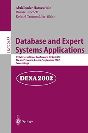 database and expert systems applications 13th international conference dexa 2002 aix en provence france