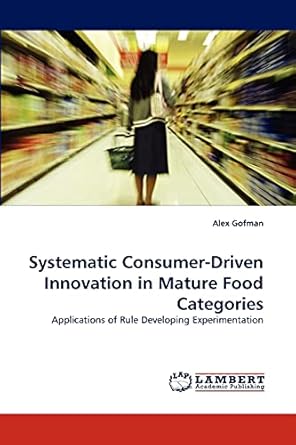 systematic consumer driven innovation in mature food categories applications of rule developing