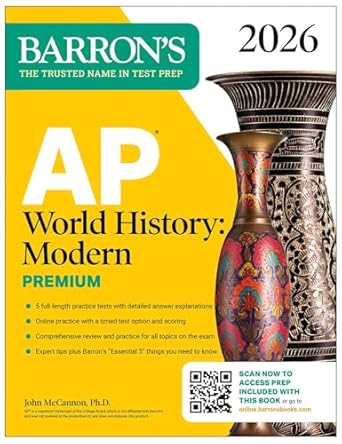 ap world history modern premium 2026 prep book with 5 practice tests + comprehensive review + online practice