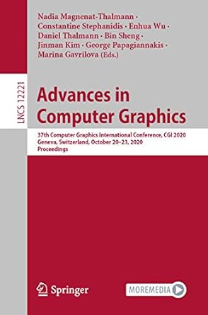 advances in computer graphics 37th computer graphics international conference cgi 2020 geneva switzerland
