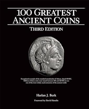 100 greatest ancient coins 1st edition harlan berk 0794850693, 978-0794850692