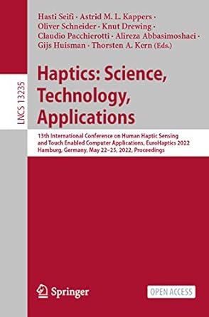 haptics science technology applications 13th international conference on human haptic sensing and touch