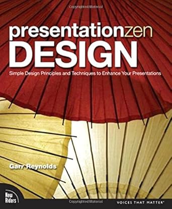 presentation zen design 1st edition garr reynolds 0321668790, 978-0321668790