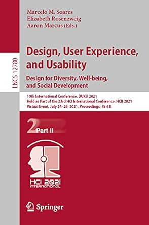 design user experience and usability design for diversity well being and social development 1st edition
