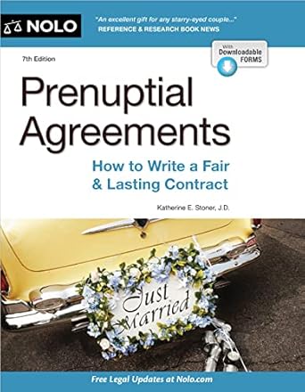 prenuptial agreements how to write a fair and lasting contract 1st edition katherine stoner j d 1413330037,