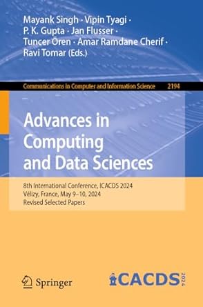 advances in computing and data sciences 8th international conference icacds 2024 velizy france may 9 10 2024