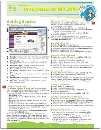 macromedia dreamweaver mx 2004 quick source guide 1st edition quick source 1932104275, 978-1932104271