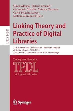 linking theory and practice of digital libraries 27th international conference on theory and practice of