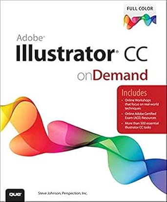 adobe illustrator cc on demand 1st edition perspection inc 078975164x, 978-0789751645