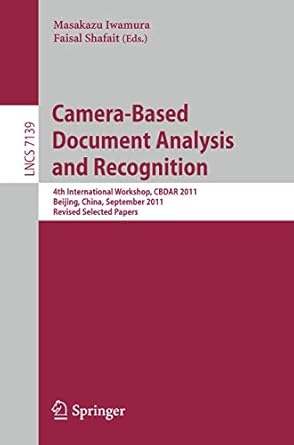 camera based document analysis and recognition 4th international workshop cbdar 2011 beijing china september