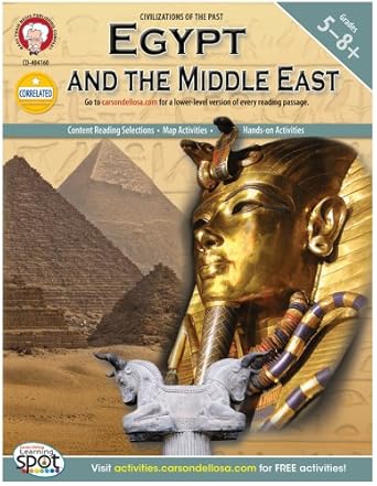 mark twain egypt and the middle east social studies workbook world history books for grades 5 and up with map