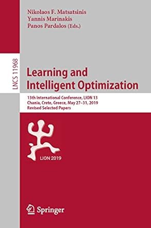 learning and intelligent optimization 13th international conference lion 13 chania crete greece may 27 31
