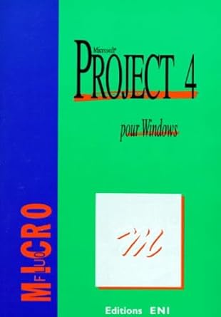 project version 4 microsoft 1st edition eni service 2840721120, 978-2840721123