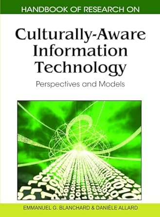 handbook of research on culturally aware information technology perspectives and models 1st edition emmanuel