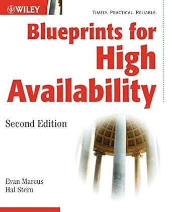 blueprints for high availability 2e 1st edition evan marcus 0471430269, 978-0471430261