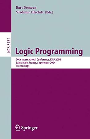 logic programming 20th international conference iclp 2004 saint malo france september 6 10 2004 proceedings