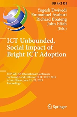 ict unbounded social impact of bright ict adoption ifip wg 8 6 international conference on transfer and