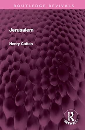 jerusalem 1st edition henry cattan 1032351896, 978-1032351896