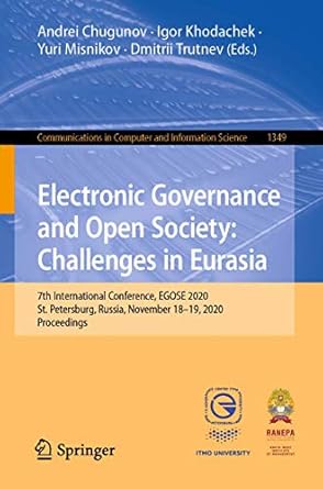 electronic governance and open society challenges in eurasia 7th international conference egose 2020 st