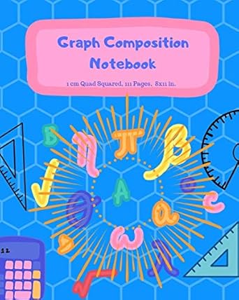 graph composition notebook graph/grid paper math journal with 1 cm squares gift for teacher appreciation back