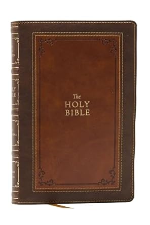 1611 kjv with apocrypha brown leathersoft holy bible 1st edition thomas nelson 1400349427, 978-1400349425