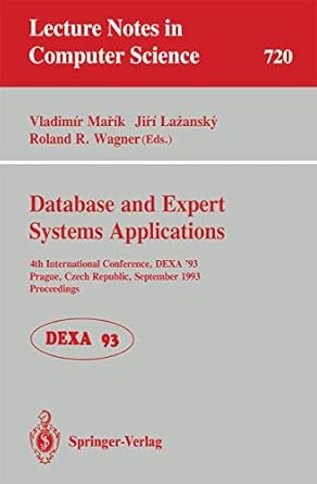 database and expert systems applications 4th international conference dexa93 prague czech republic september