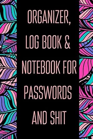 organizer log book and notebook for passwords and shit small email address book with bookmarks a z