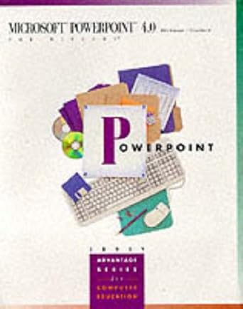 microsoft powerpoint 4 0 for windows 1st edition sarah hutchinson clifford ,glen j coulthard 025620246x,